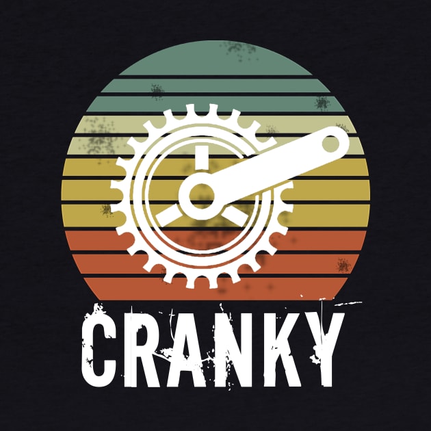 Bicycle Cranky Retro Vintage Gift For Cycling Lovers by Trendy_Designs